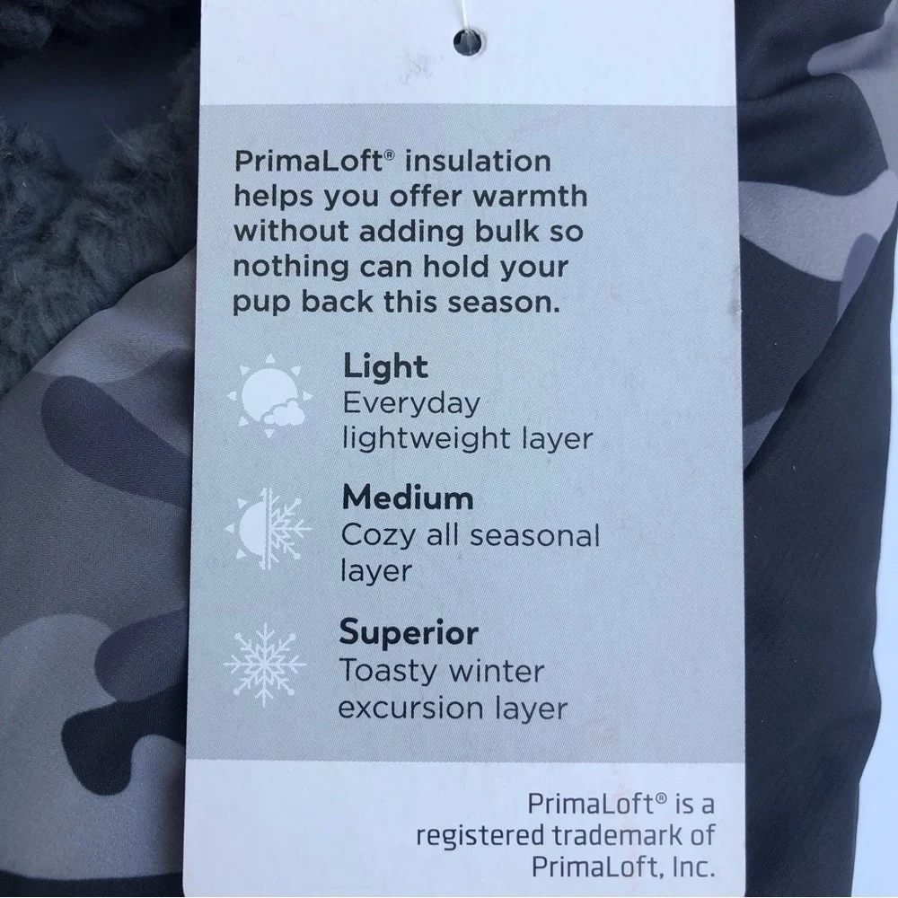 NWT Camo Sherpa dog scarf L/XL